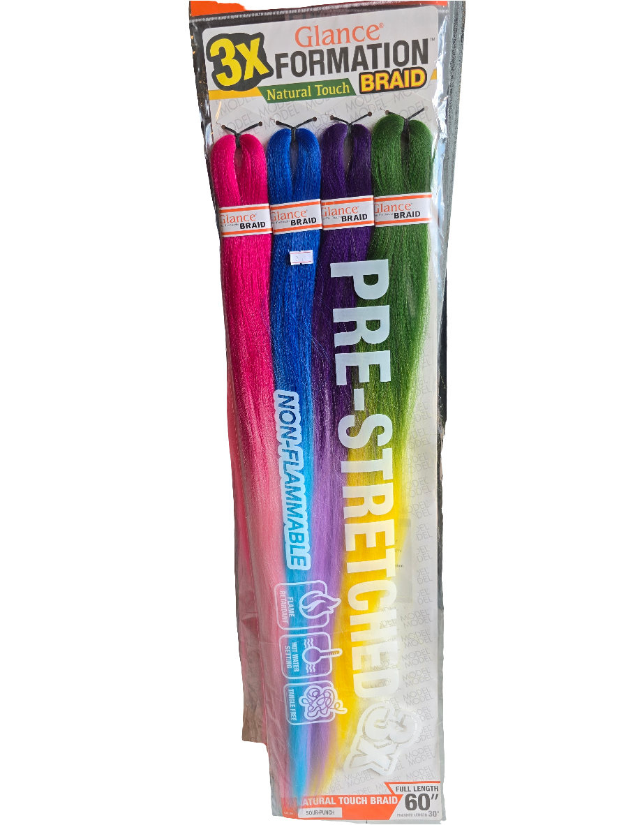 3x Glance Formation Natural Touch Braid