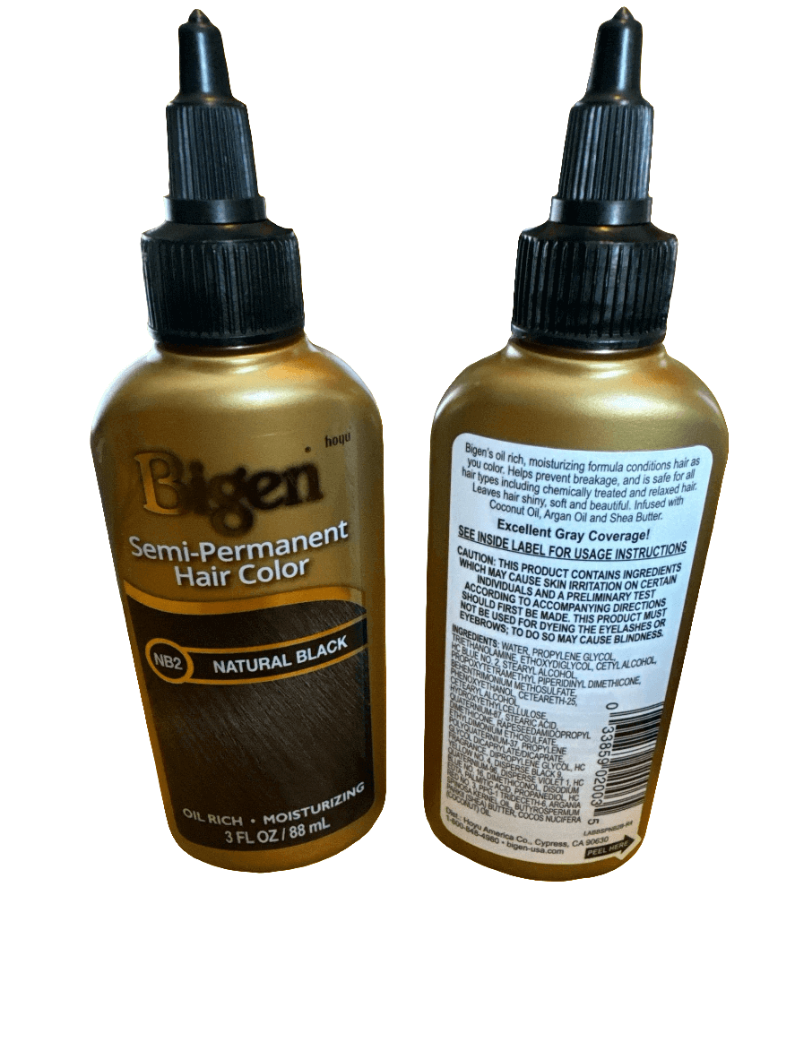 Bigen Semi-Permanent Hair Color Natural Black, Black Hair Dye, Natural Black Hair color.