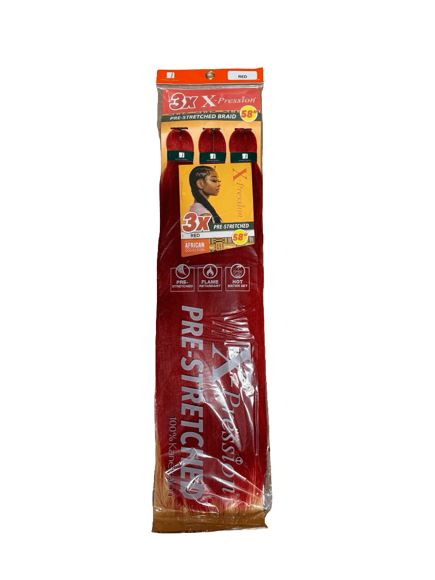 Sensationnel 3x x-Pression Pre Stretched Braid 58" RED