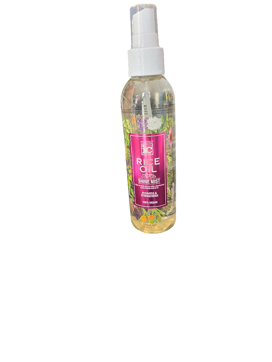 Rice Oil Herbal Complex Shine Mist Hyderates and Strengthens. 100% Vegan 