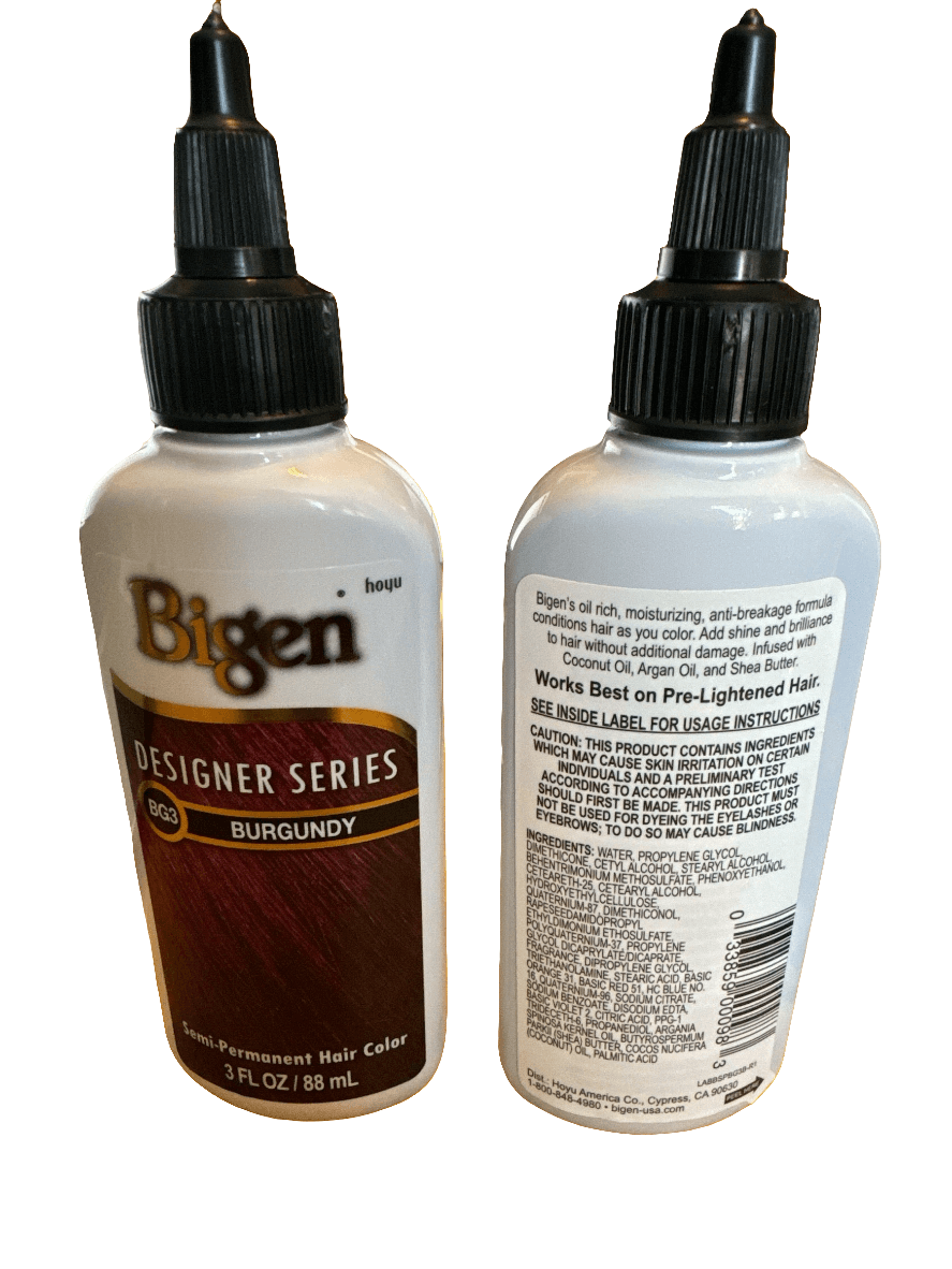 Bigen Semi- Permanent Color, Burgundy Semi-Permanent Color BG3