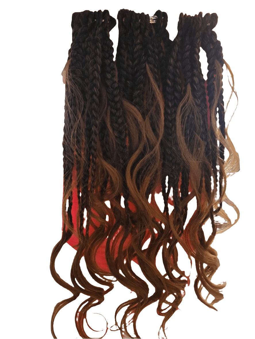 Maybe Soft Box Braid W/Curls 10"