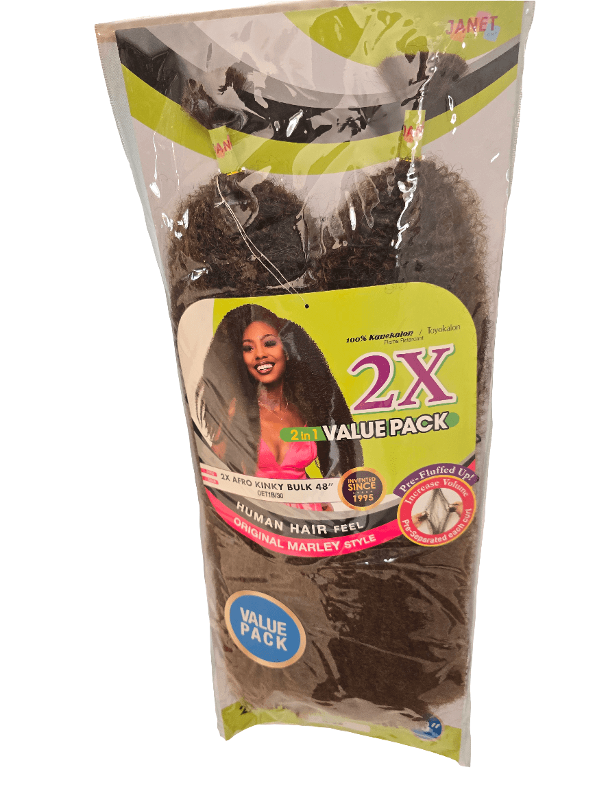 Janet 2X Afro Kinky Bulk 48"