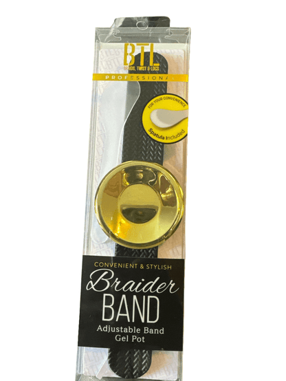 BTL Braider Band, Adjustable band, Gel Pot, Purple and Black