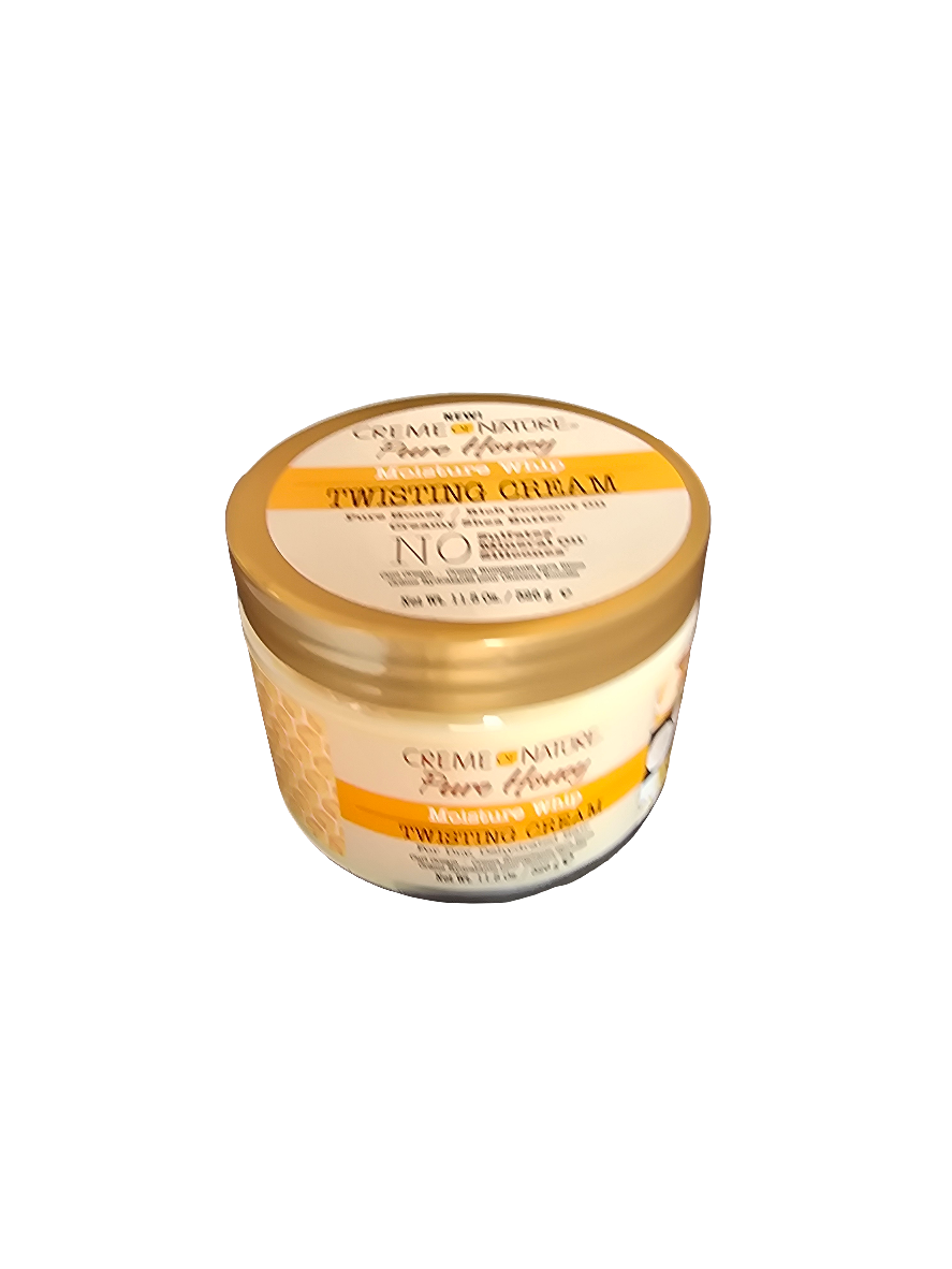 Pure Honey Moisture Whip Twistng Cream, for dry Dehydrated hair