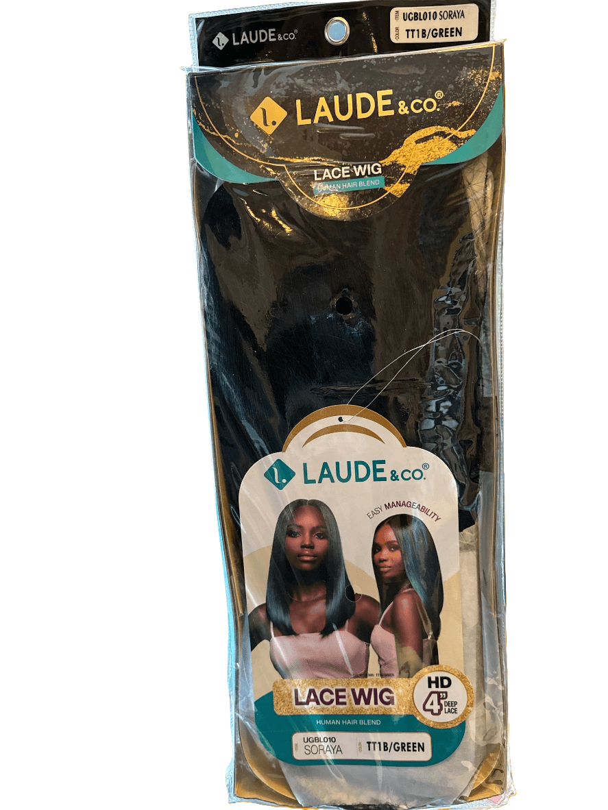 Laude Lace Human Hair Blend Wig, #TT1B/GREEN