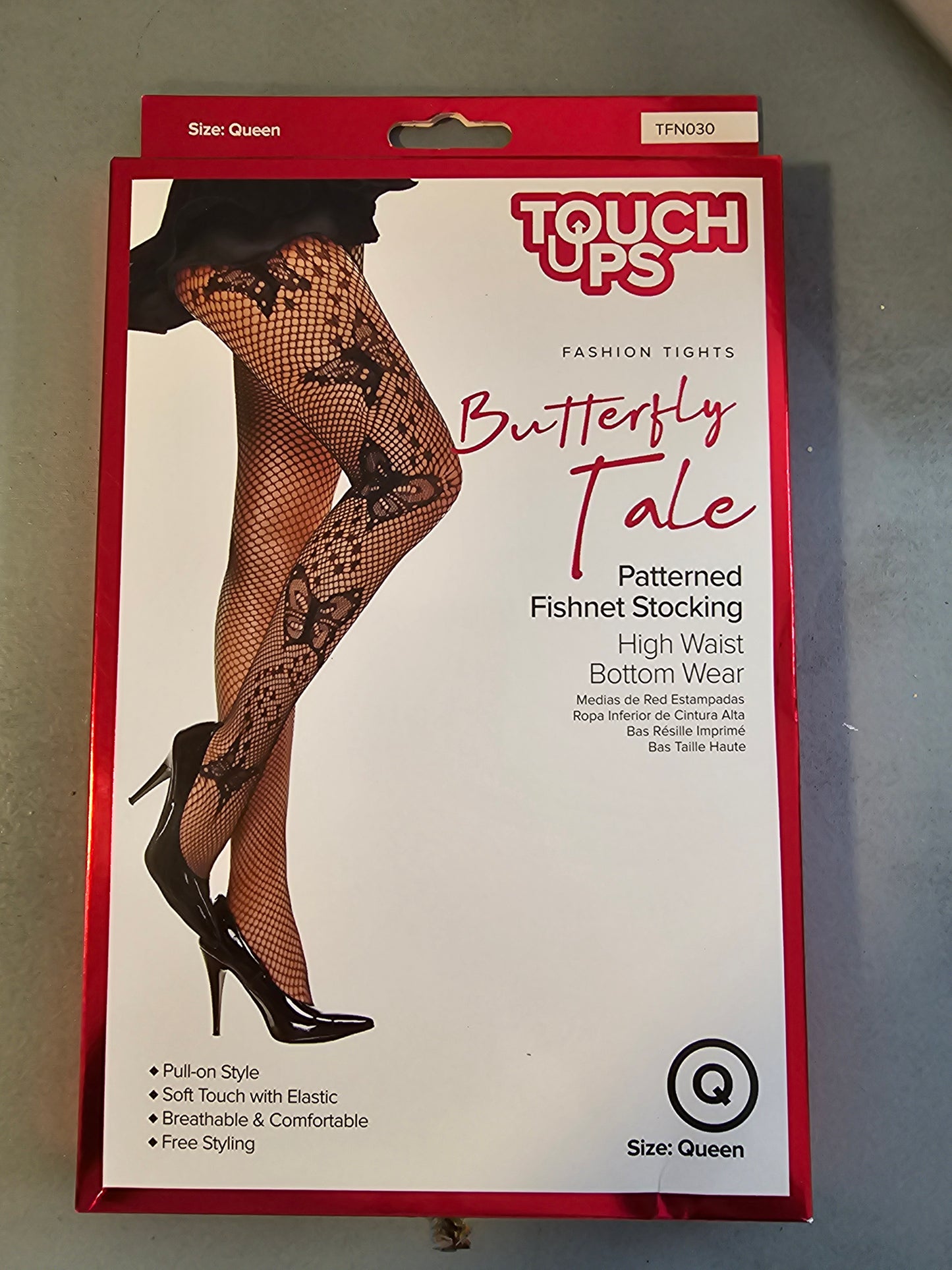 Touch Ups Fashion Patterned Fishnet Stocking