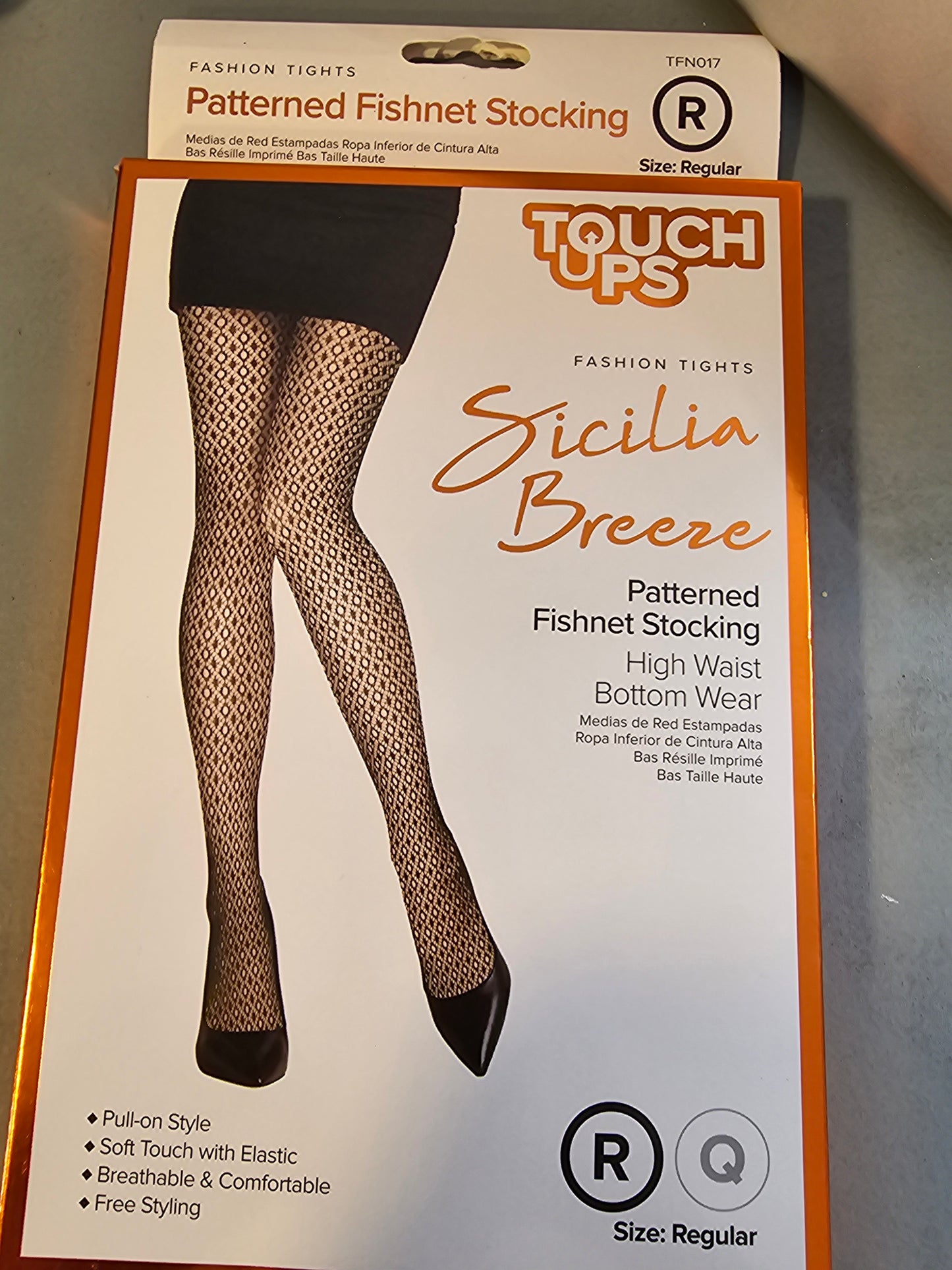 Touch Ups Fashion Patterned Fishnet Stocking