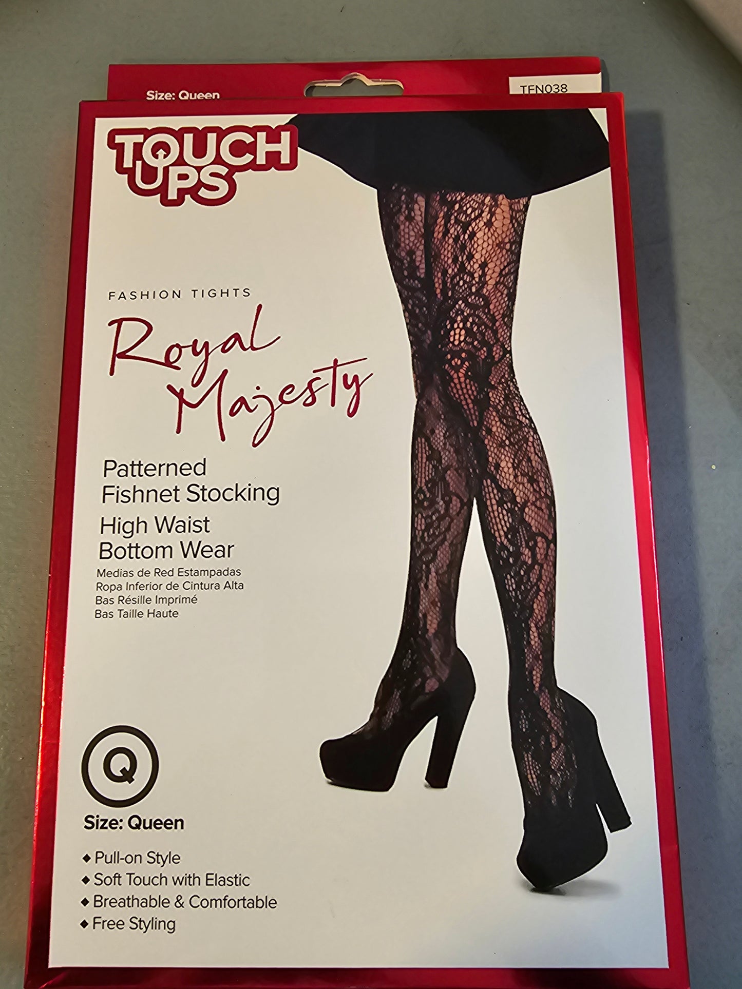 Touch Ups Fashion Patterned Fishnet Stocking