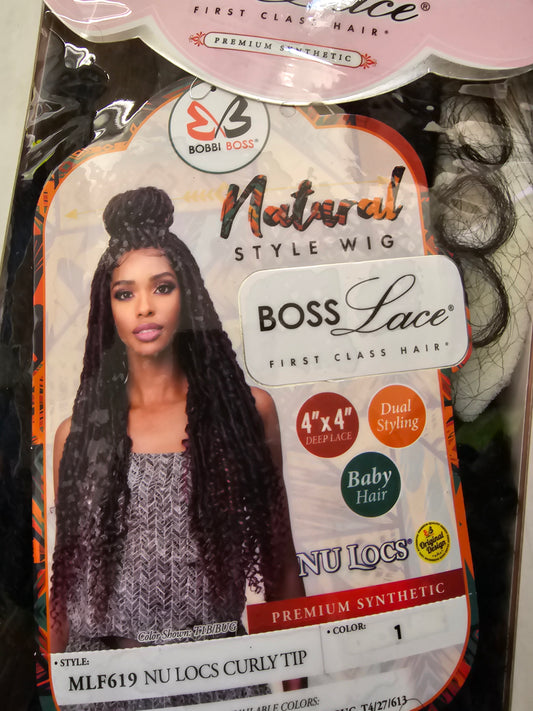 Bobbi Boss Natural Style Wig Nu Locs Style Curly Tip